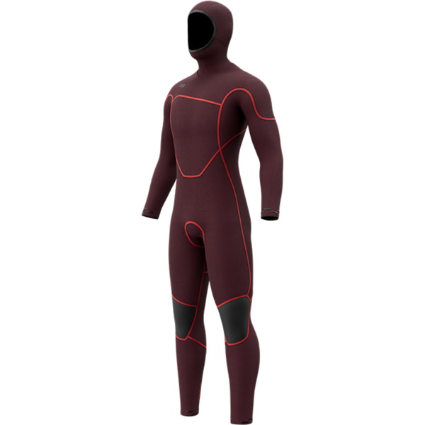 2026 Mystic Mens Voltt 6/4/3mm Chest Zip Hooded Wetsuit 35000.270000 - Black